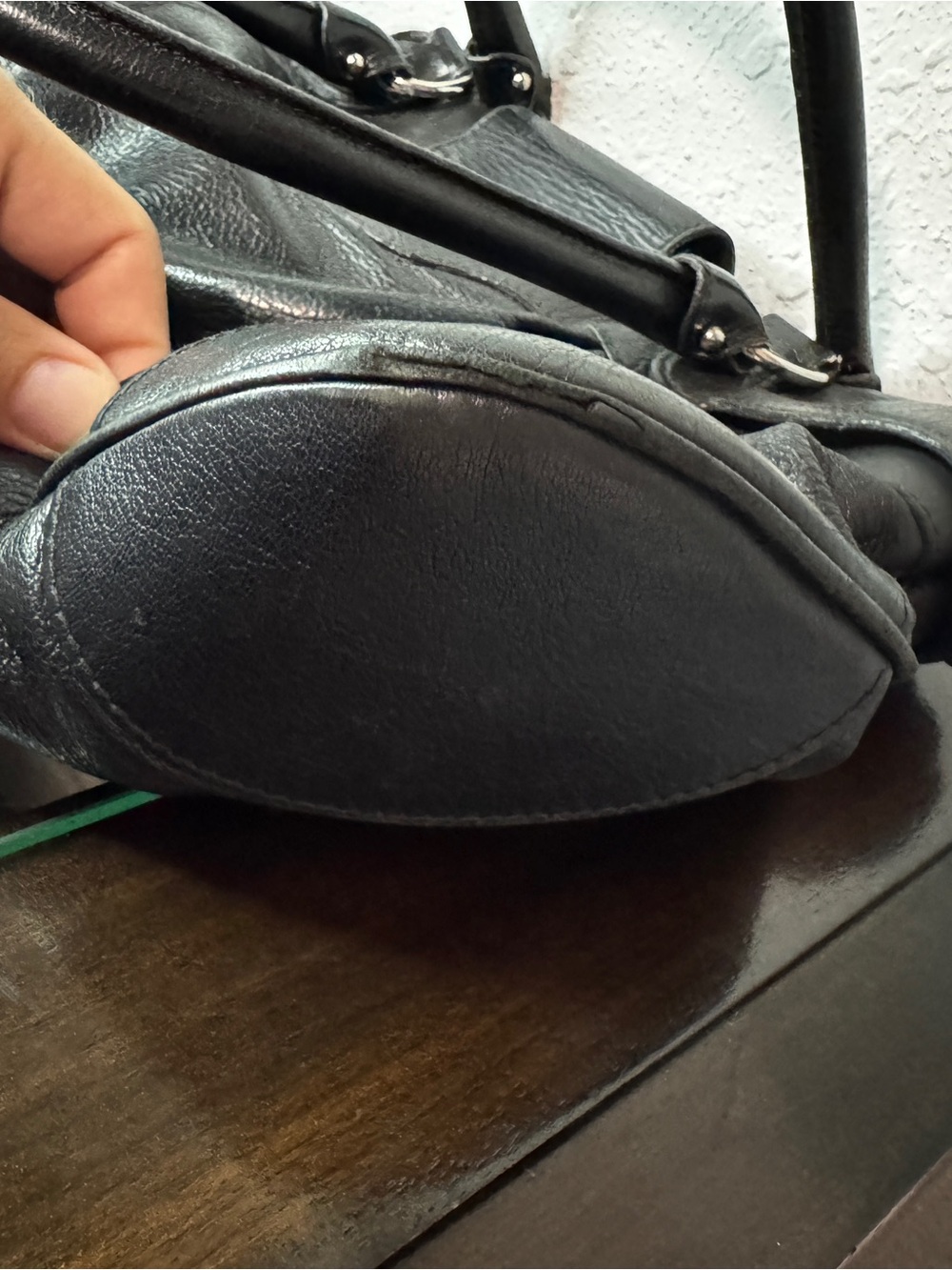 Salvatore Ferragamo Black Leather Marisa Gancini - Picture 4 of 12